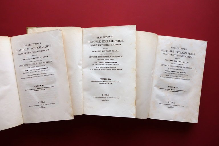 Praelectiones Historiae Ecclesiasticae I.B. Palma Roma 1847 3 Volumi Completo | Immagine Gallery 4