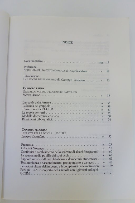PRIMA LA PERSONA GESUALDO NOSENGO EDUCAZIONE CAVALLOTTO SODANO URBANIANA 2000