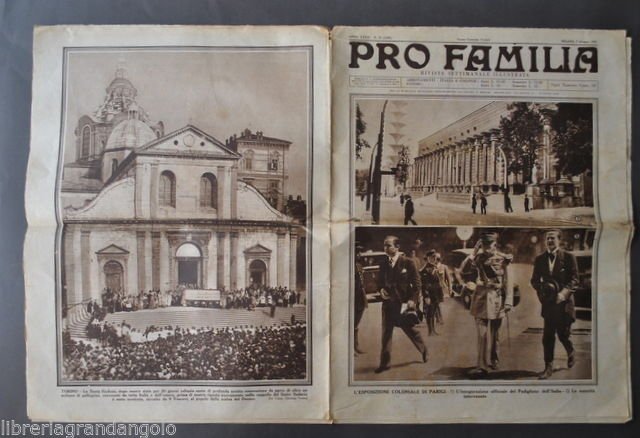 Pro Famila Esposizione Coloniale Parigi Tessile S. Giuseppe Meldola Sindone … | Immagine principale