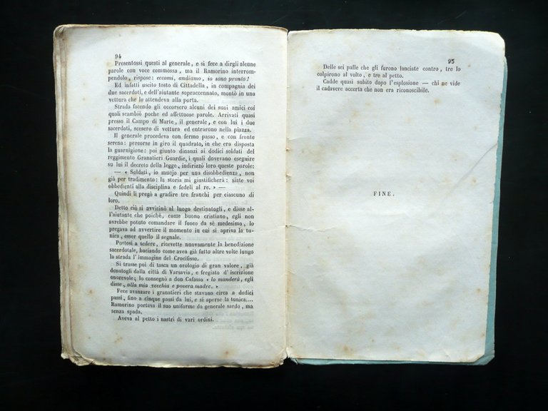 Processo del Generale Ramorino Condannato a Morte Esecuzione 22 Maggio …