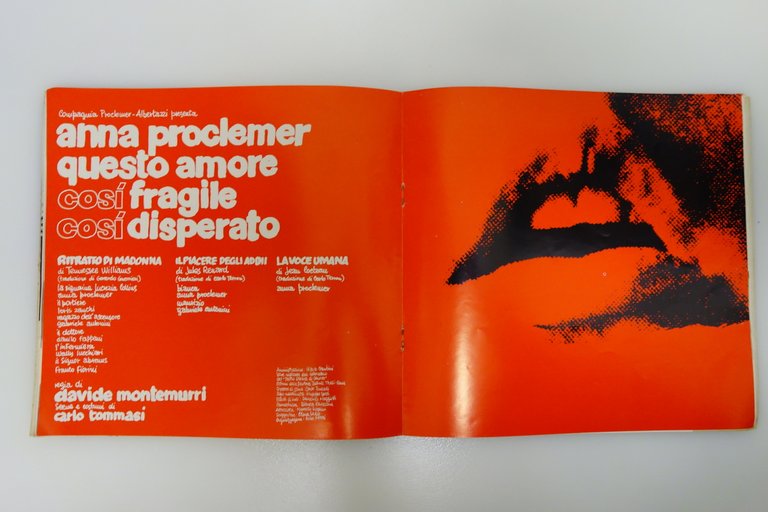 PROCLEMER ALBERTAZZI QUESTO AMORE COSI' FRAGILE COSI' DISPERATO COCTEAU 1971-72 | Immagine Gallery 4