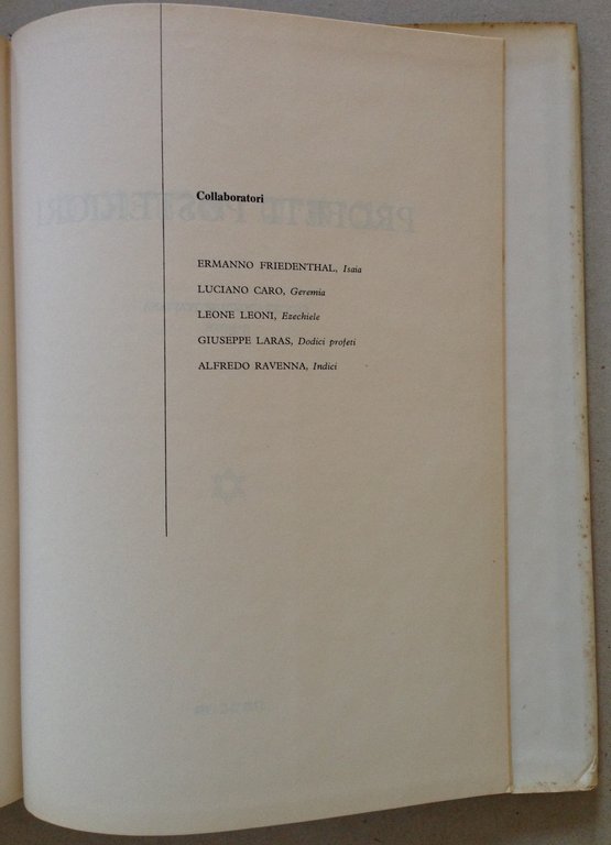 Profeti Posteriori Testo Ebraico a Fronte Stab. Grafico Marietti Torino …