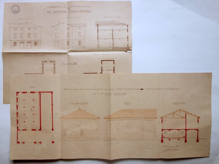 Progetto Fabbricato a Uso Stalla Bovini Agnana Castelvetro Modena 1909 …