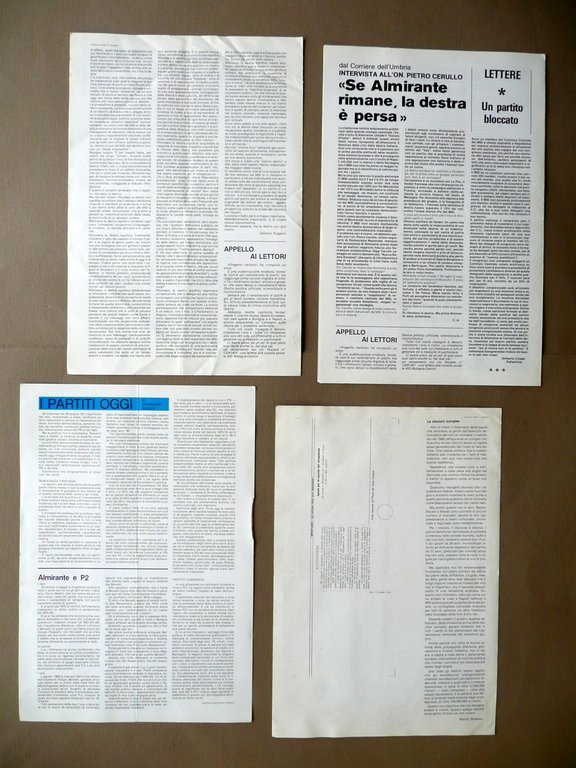 Progetto Italiano Rivista Destra Informazione Nazionale Cerullo 1984 4 Numeri | Immagine Gallery 2