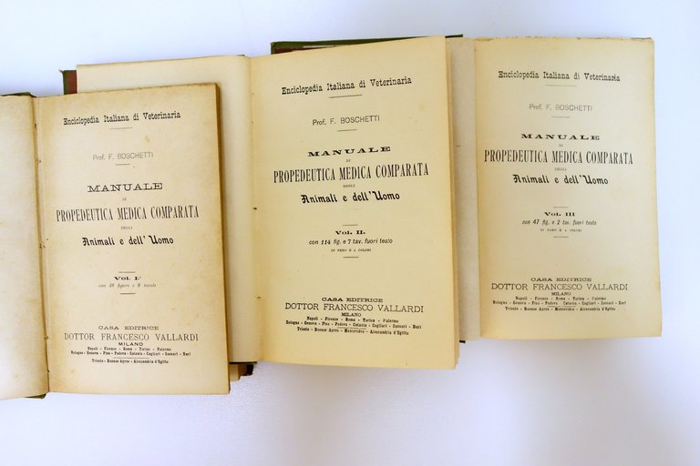 Propedeutica Medica Comparata degli Animali e Uomo Vallardi 3 Volumi … | Immagine Gallery 3