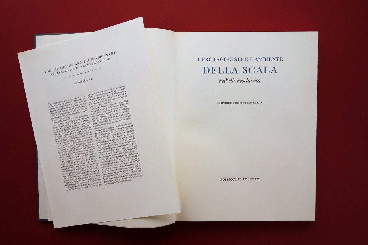 Protagonisti e Ambiente della Scala Età Neoclassica Il Polifilo Milano …
