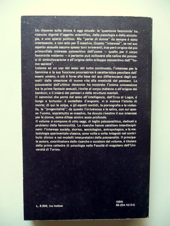 Psicoanalisi e Femminilit‡ a cura di Antonio Imbasciati Franco Angeli …