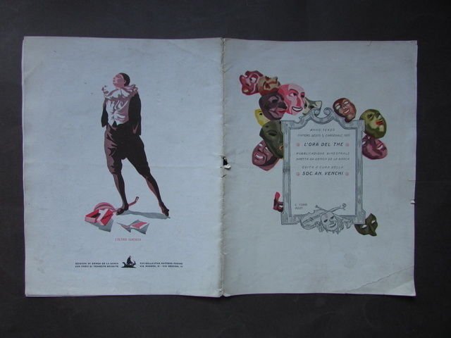 Pubblicit‡ Venchi Ora Del The Carnevale Maschere 1925 Demon De …