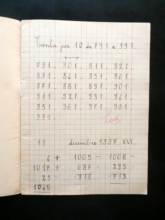 Quaderno Rugby Illustrato a Colori Sport Scuola Infanzia 1937 Usato