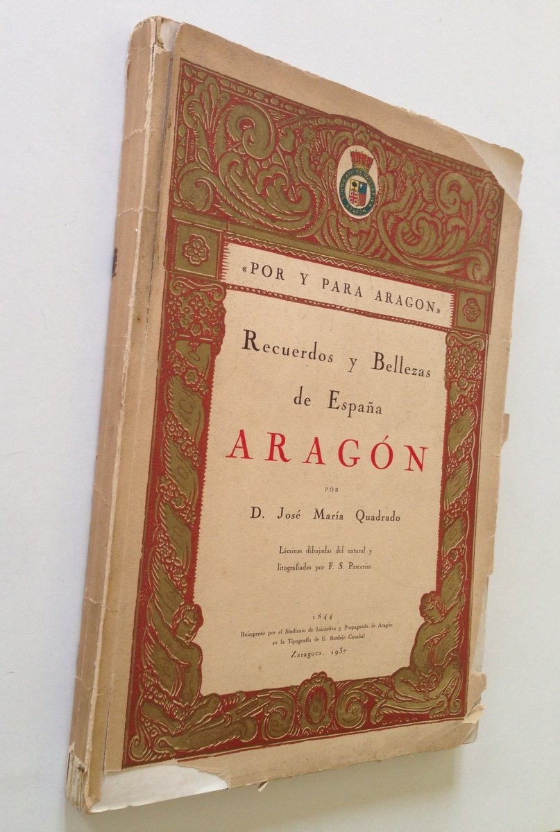QUADRADO RECUERDOS Y BELLEZAS DE ESPANA ARAGON ZARAGOZA SINDACATO 1937 | Immagine principale