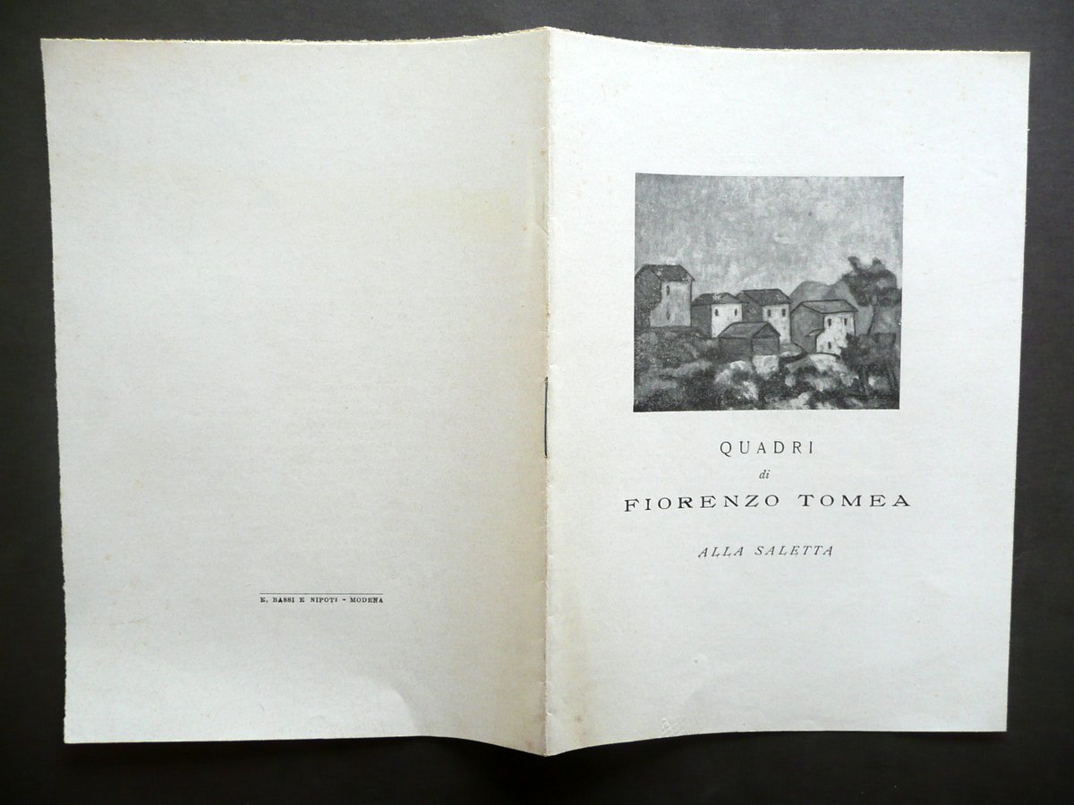 Quadri di Fiorenzo Tomea alla Saletta Catalogo Filippo de Pisis …