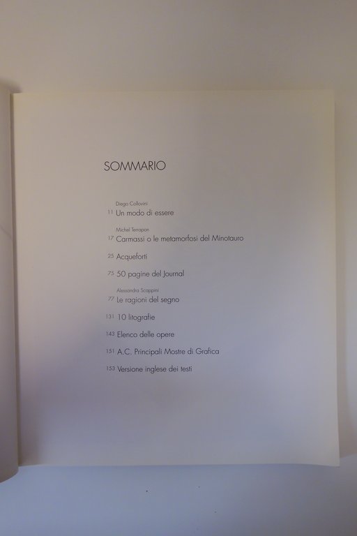 Quaranta Anni di Grafica Fondazione Carmassi Druart Pontedera 2001 Grafica