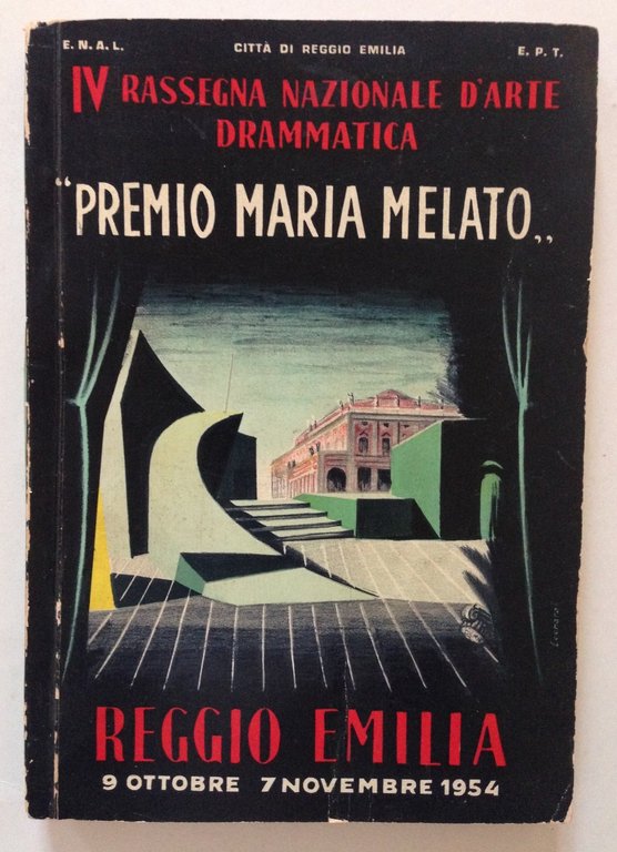 Quarta Rassegna Nazionale Arte Drammatica Premio Maria Melato Reggio Emilia 1954