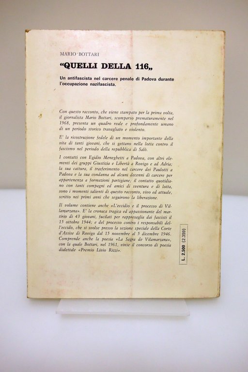 QUELLI DELLA 116 ECCIDIO E PROCESSO DI VILLAMARZANA BOTTARI GIACOBINO …