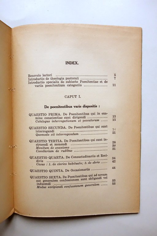 Questione de Variis Poenitentium Categoriis in Utilitatem Cleri Liegi 1928