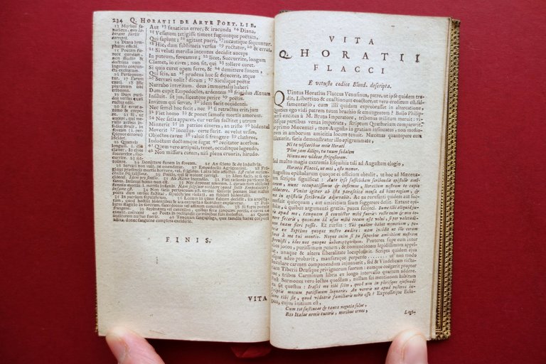 Quinti Horatii Flacci Poemata apud D. Elzevirium Amsterdam 1676 Legatura