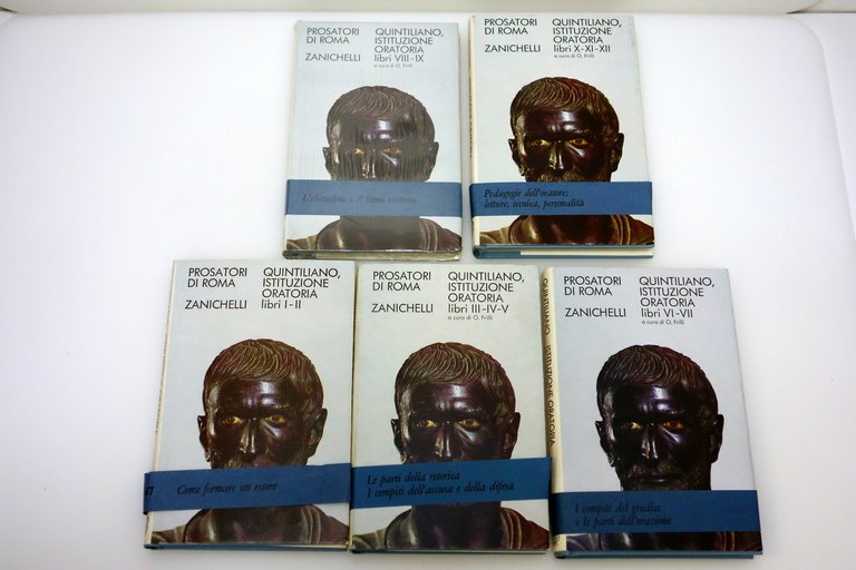QUINTILIANO ISTITUZIONE ORATORIA LIBRI I-XII PROSATORI DI ROMA FRILLI ZANICHELLI