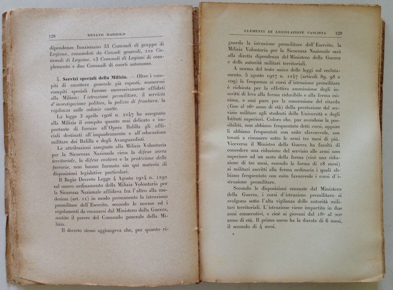 R. Marzolo Elementi di Legislazione Fascista Carabba Editore Lanciano 1933 | Immagine Gallery 3