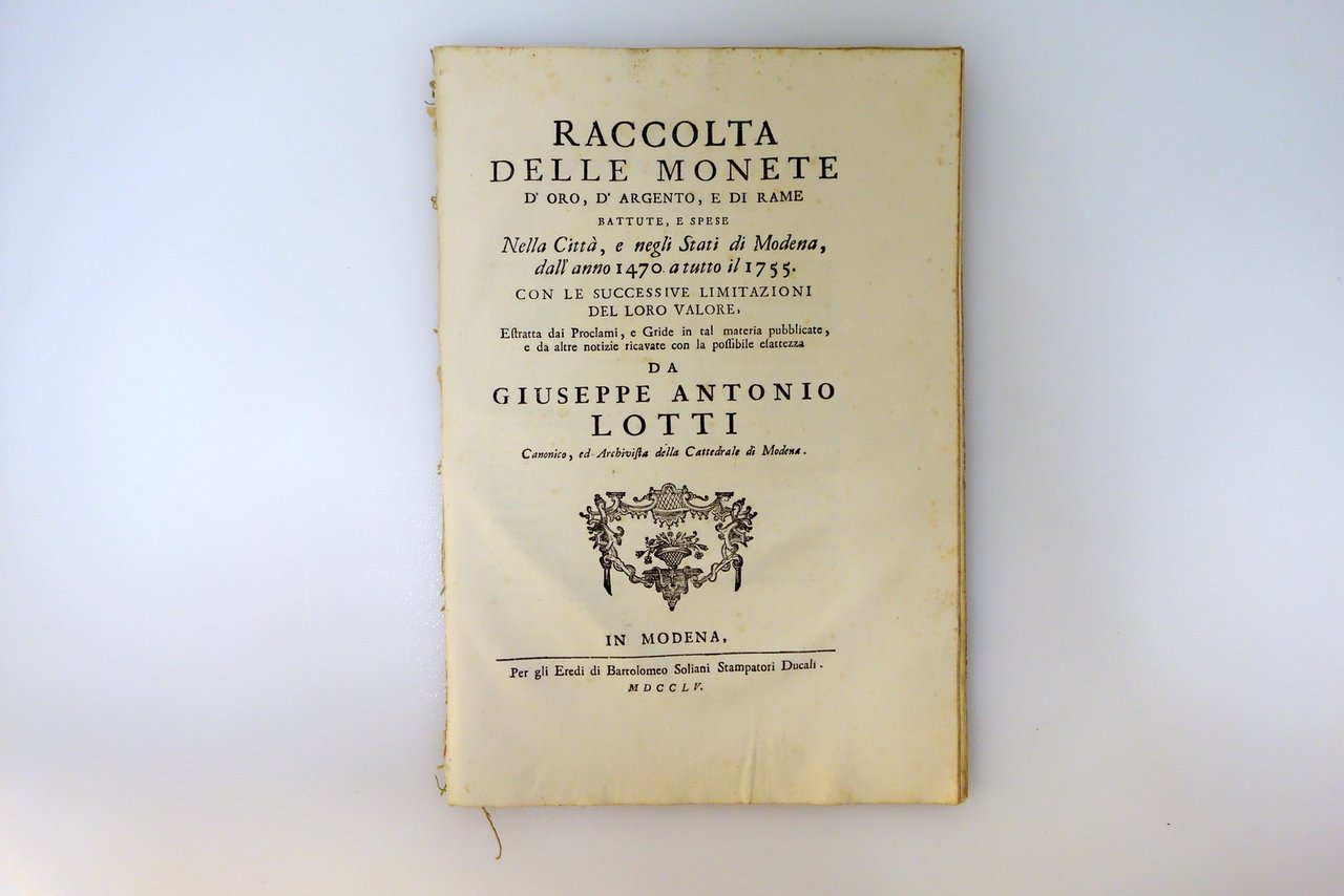 Raccolta delle Monete d'Oro Argento Rame Stati di Modena Lotti … | Immagine principale