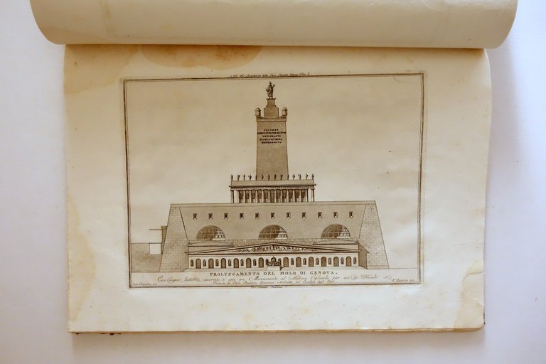 Raccolta di 10 Progetti Architettonici della Accademia detta della Pace …