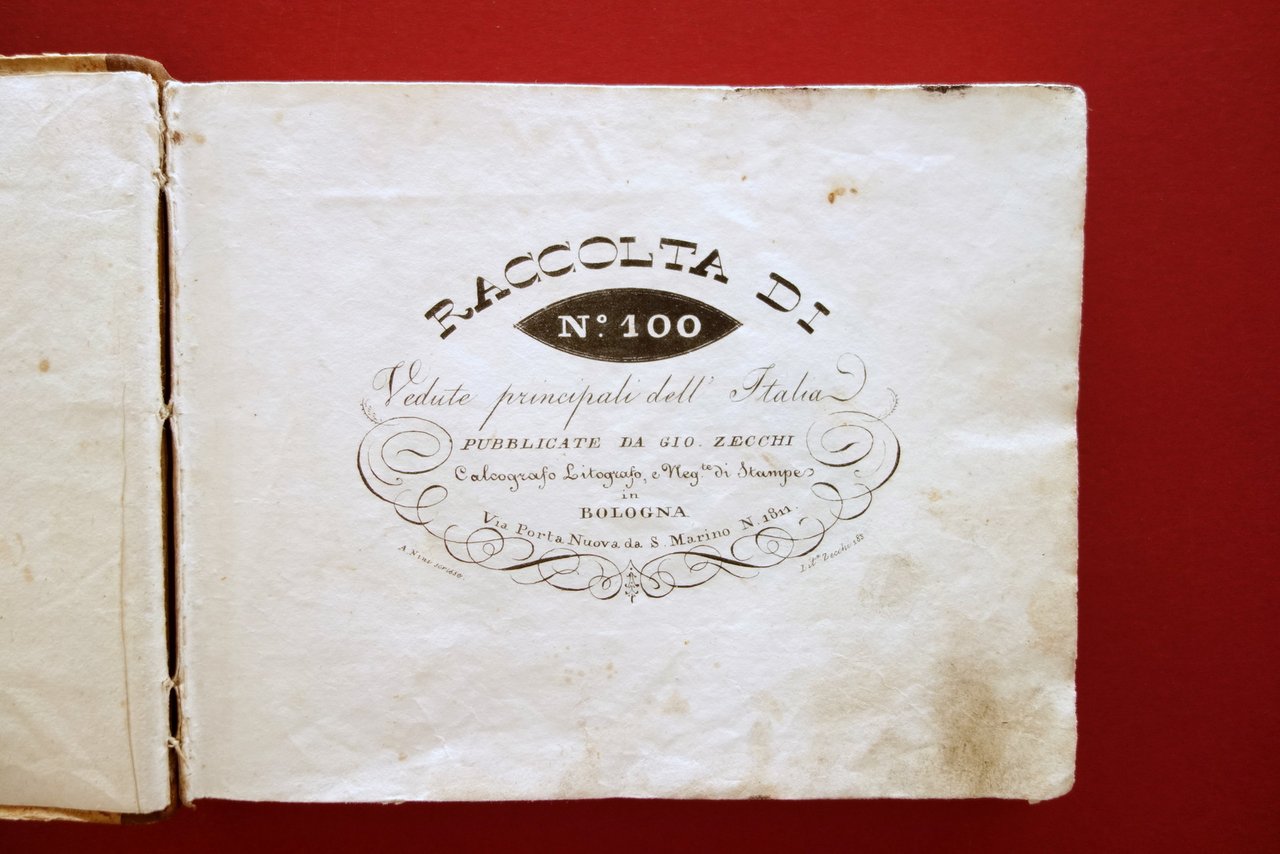 Raccolta di 100 Vedute Principali d'Italia Pubblicate da G. Zecchi …