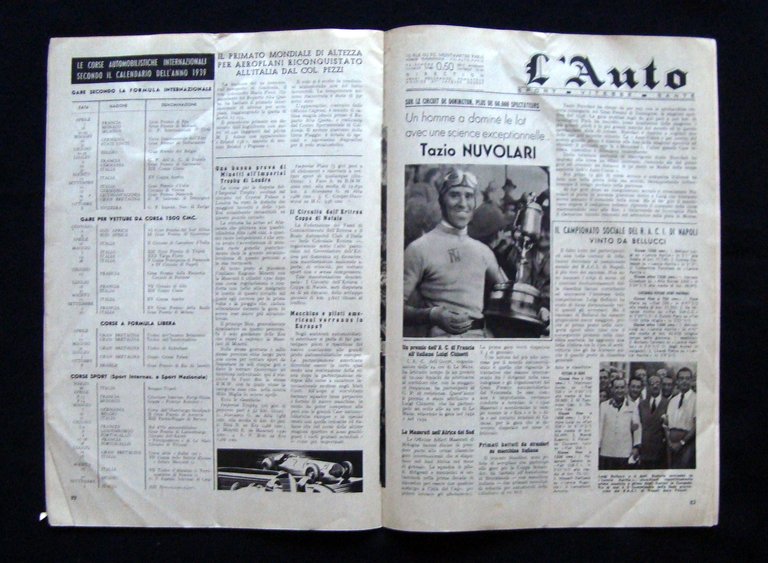 Raci rivista ACI Anni XIII n 20 31 ottobre 1938 …