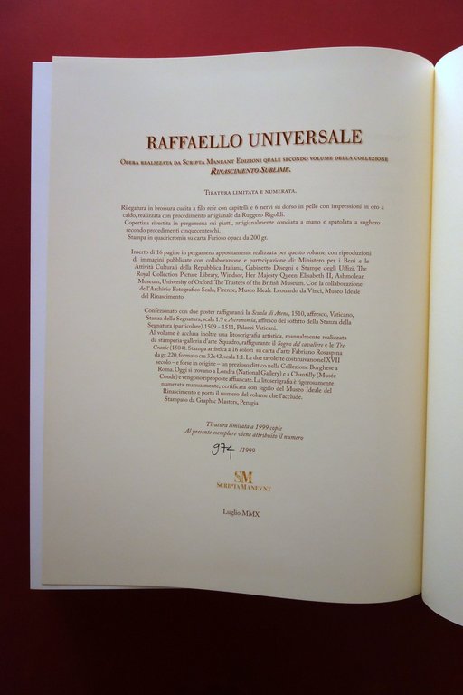 Raffaello Universale Claudio Striniati Scripta Maneant Reggio Emilia 2010