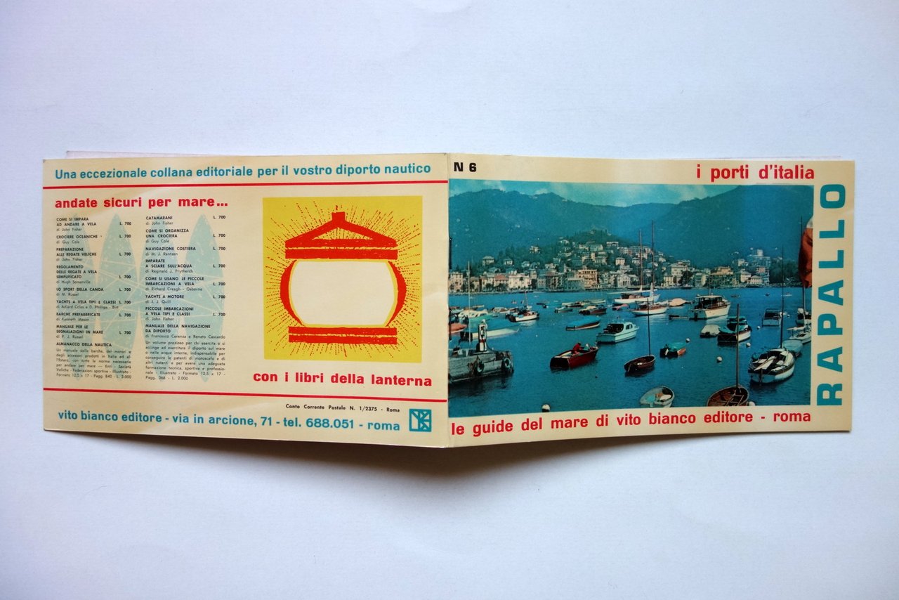 Rapallo Guida i Porti d'Italia Vito Bianco Ed. 1962 Liguria …