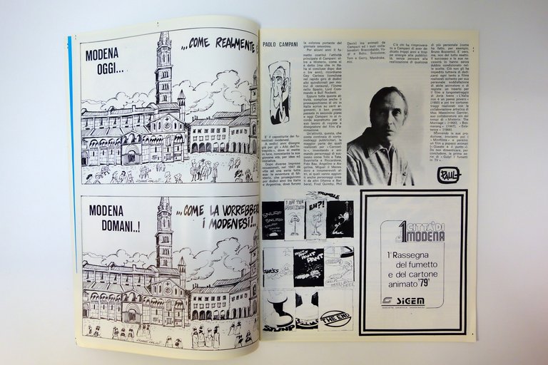 Rassegna Grafica Nazionale del Fumetto Modena1 1979 Paul Campani Bonvi