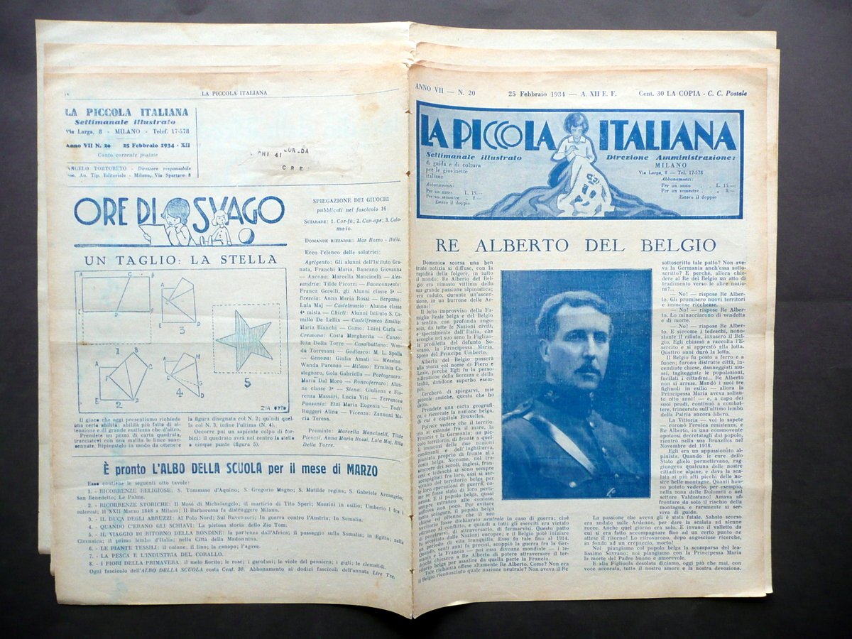 Re Alberto del Belgio Morte Alpinismo Alpi La Piccola Italiana …