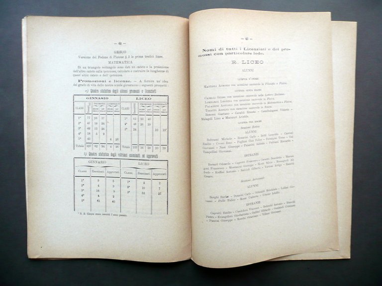 Regio Liceo Ginnasio Muratori Cronaca del 1883-84 Tip. Paolo Toschi … | Immagine Gallery 3