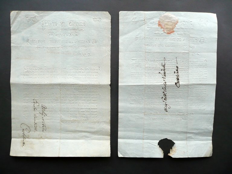 Regno d'italia Camera di Disciplina Notarile Due Circolari 1808-12 Napoleonica | Immagine Gallery 2