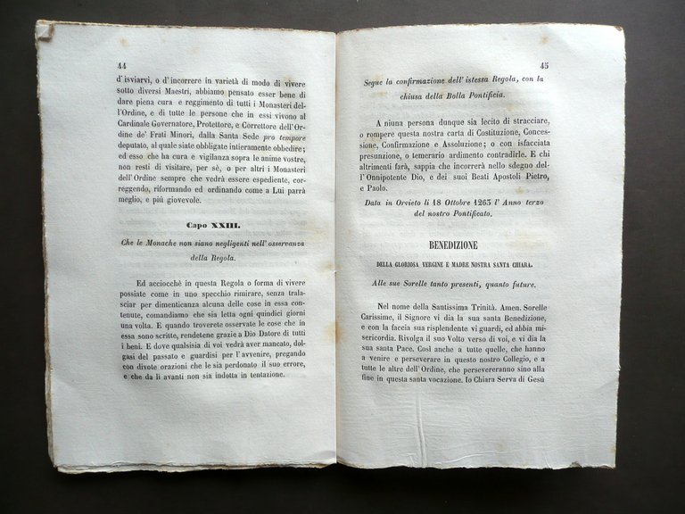 Regola di S. Chiara per le Clarisse Monastero S. Maria … | Immagine Gallery 4