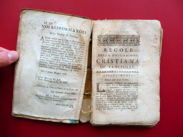 Regole per Utilmente Impiegarsi nella Educazione Cristiana dei Fanciulli 1752