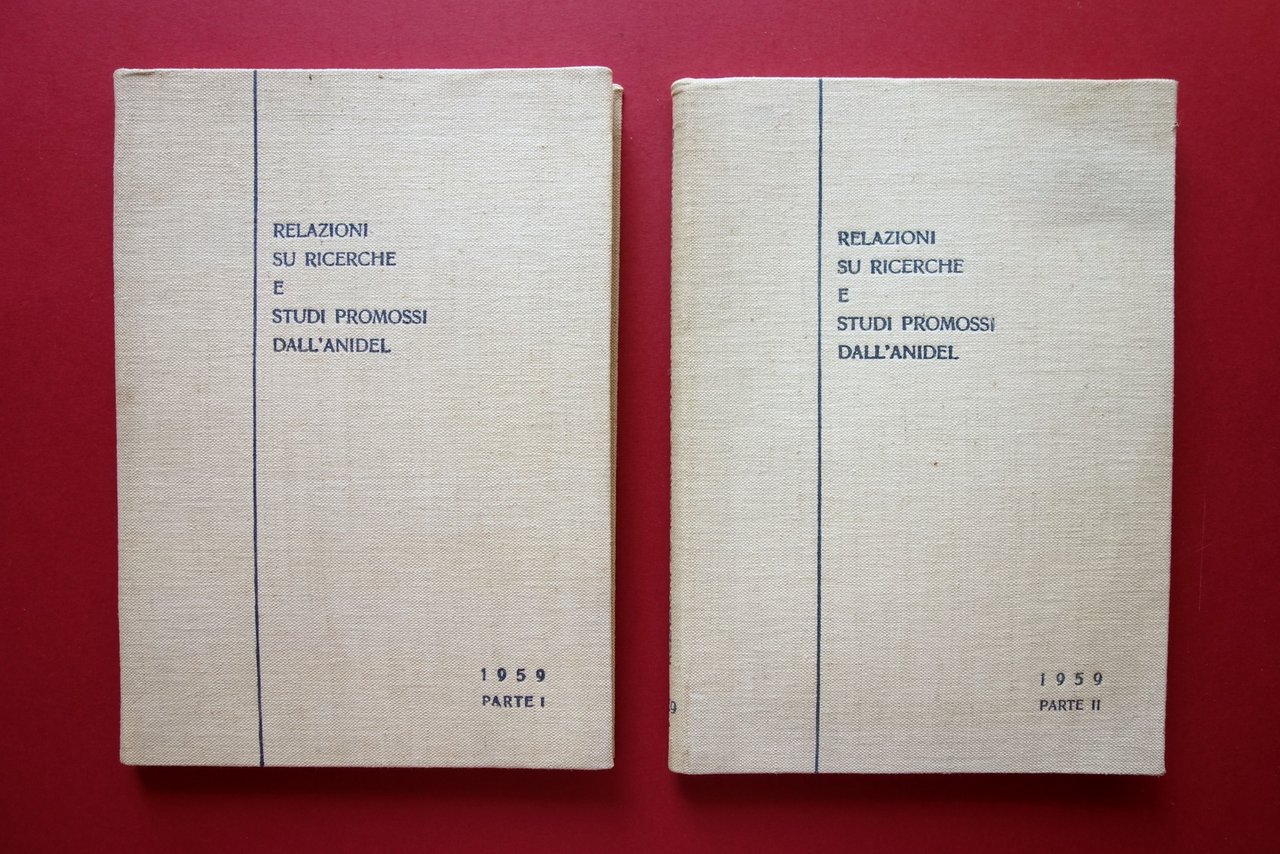 Relazioni su Ricerche e Studi Promossi dall'Anidel Parte I-II 1959 … | Immagine principale