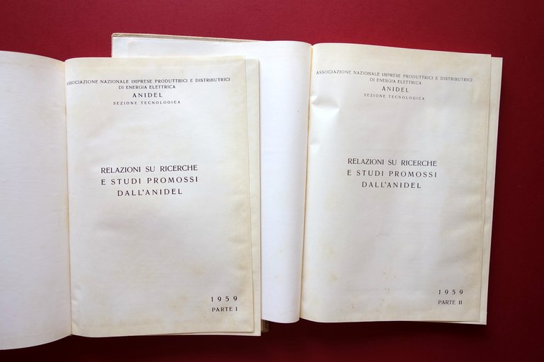 Relazioni su Ricerche e Studi Promossi dall'Anidel Parte I-II 1959 … | Immagine Gallery 4