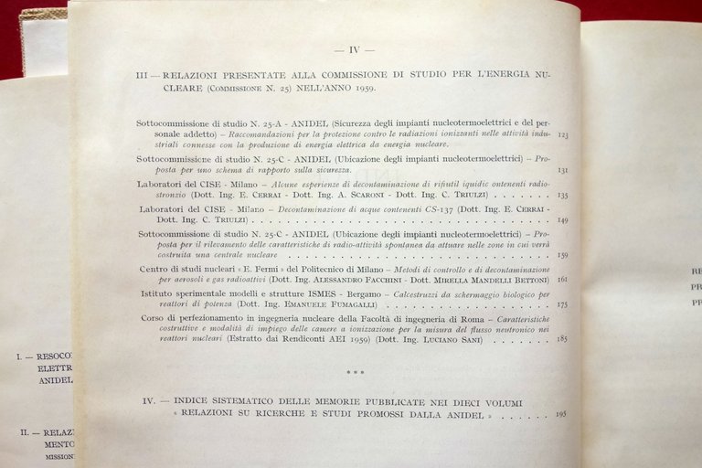 Relazioni su Ricerche e Studi Promossi dall'Anidel Parte I-II 1959 … | Immagine Gallery 6