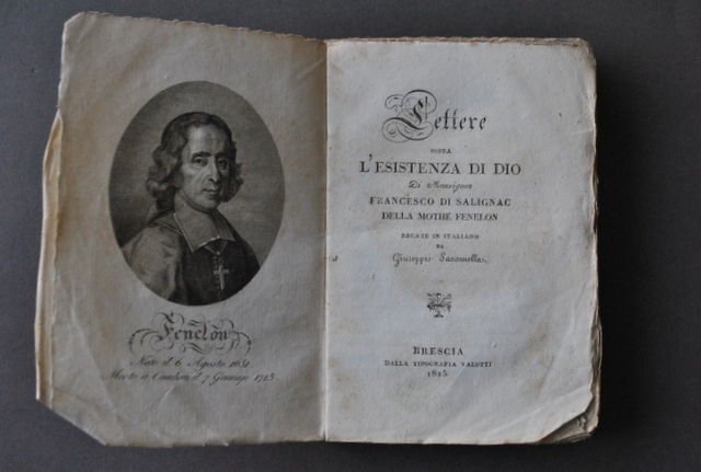 Religione Filosofia Lettere Esistenza Dio Salignac Mothe Fenelon Brescia 1825 | Immagine principale