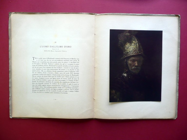 Rembrand Adolfo Philippi Maestri del Colore Arti Grafiche Bergamo 1933 …
