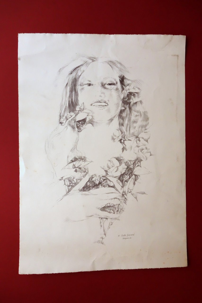 Renzo Vespignani Litografia Originale Firmata con Dedica 1976 | Immagine principale