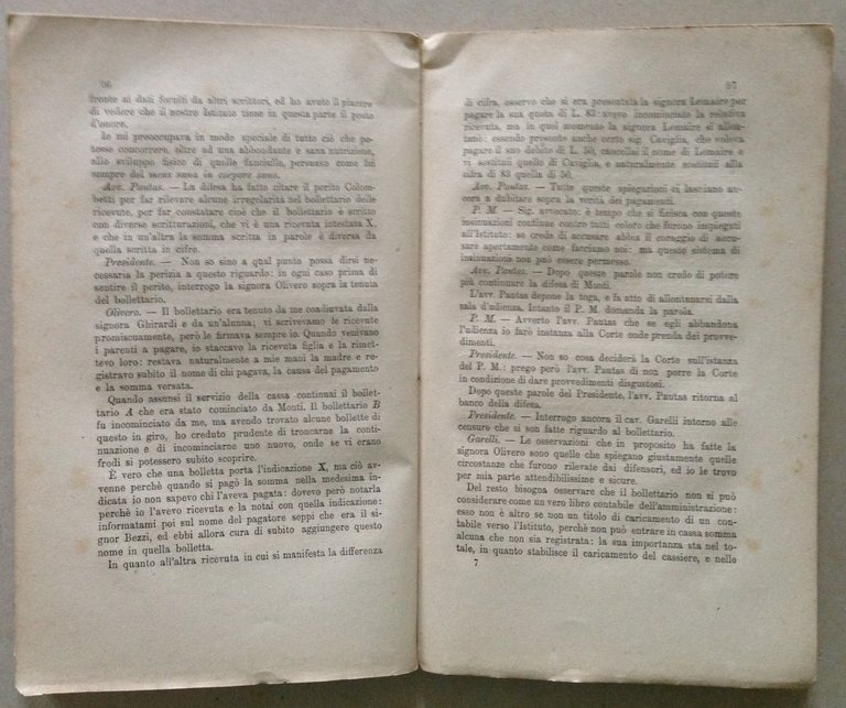 Resoconto e Documenti del Processo Penale contro Raffaele Monti Torino …