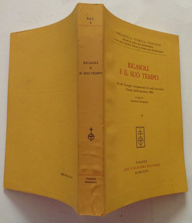 Ricasoli Atti Convegno Internazionale Studi Ricasoliani Firenze Settembre 1980
