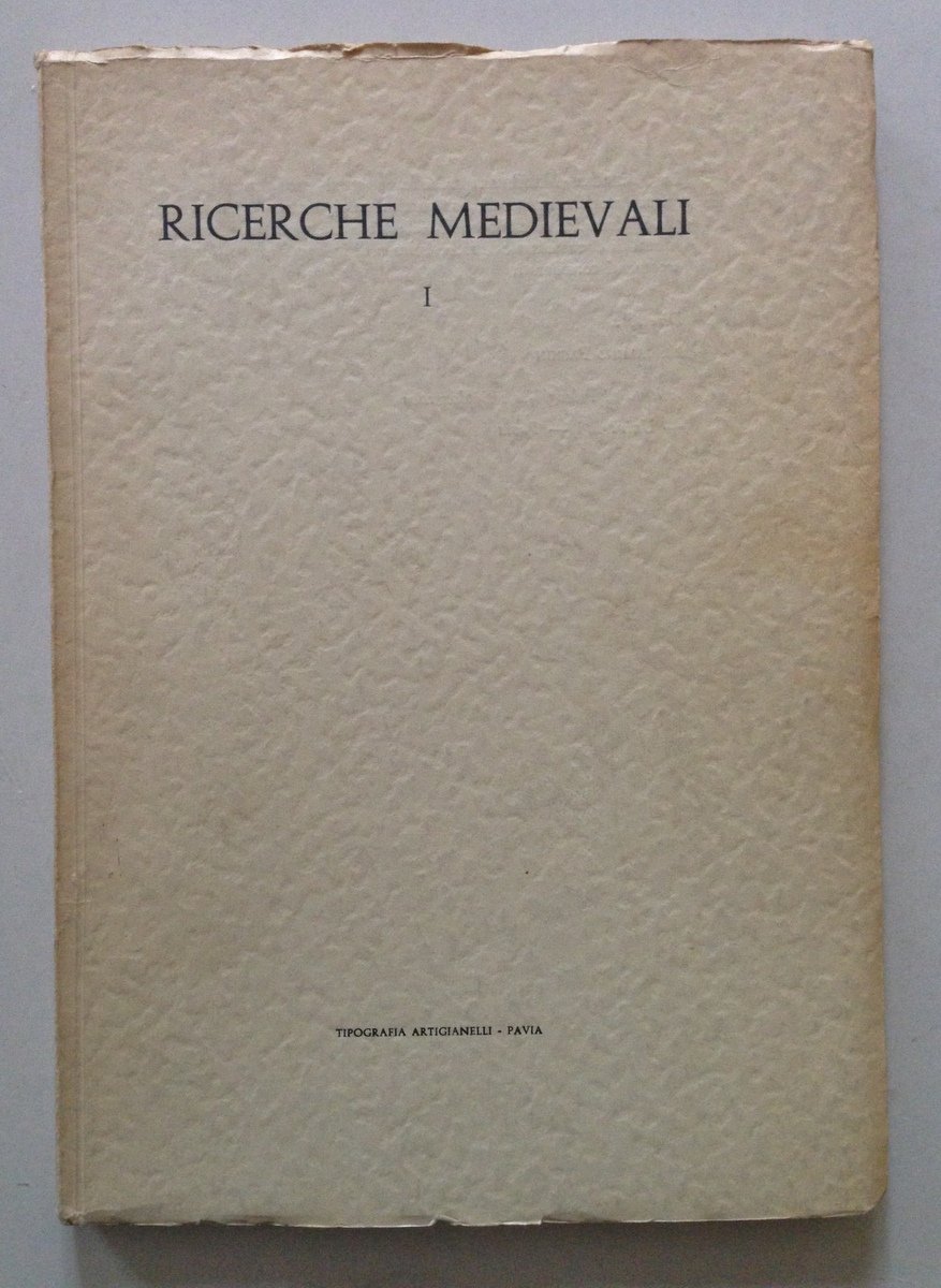 Ricerche Medievali Istituto di Paleografia Universit‡ di Pavia 1966 Visconti | Immagine principale