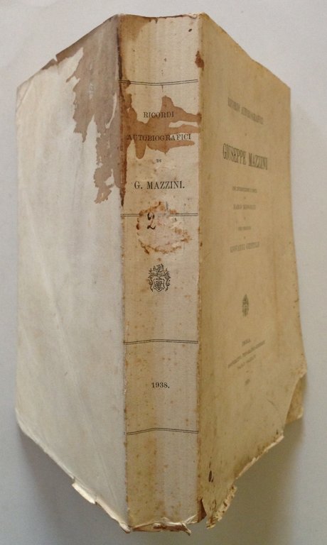 Ricordi Autobiografici Giuseppe Mazzini Proemio Gentile Coop. Tip. Ed. Galeati