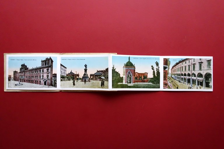 Ricordo di Modena Pieghevole 12 Illustrazioni a Colori Anni '10 …