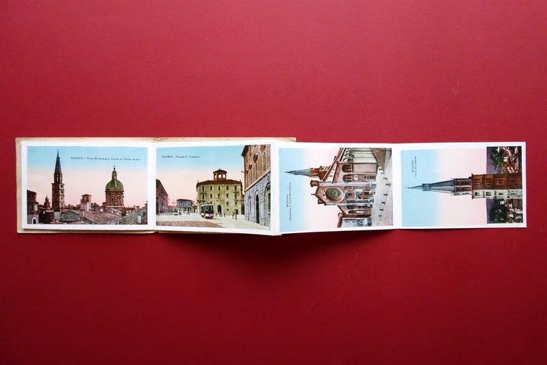 Ricordo di Modena Pieghevole 12 Illustrazioni a Colori Anni '10 …