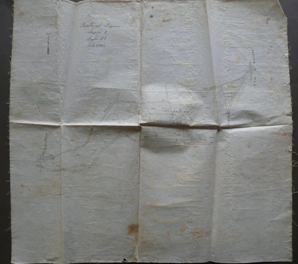 Rilievo Cartografico a Mano Pavullo nel Frignano Le Torre Fine …