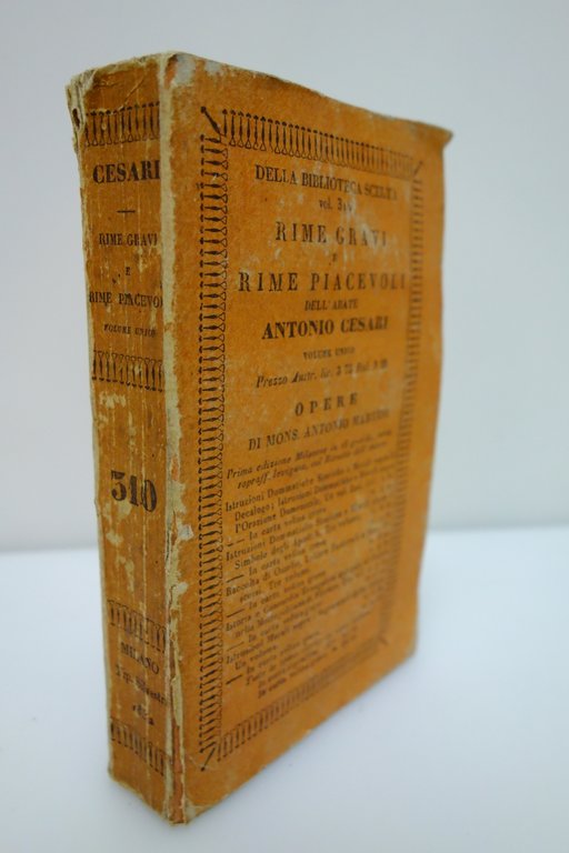 RIME GRAVI E RIME PIACEVOLI DELL'ABATE ANTONIO CESARI DI VERONA … | Immagine Gallery 2