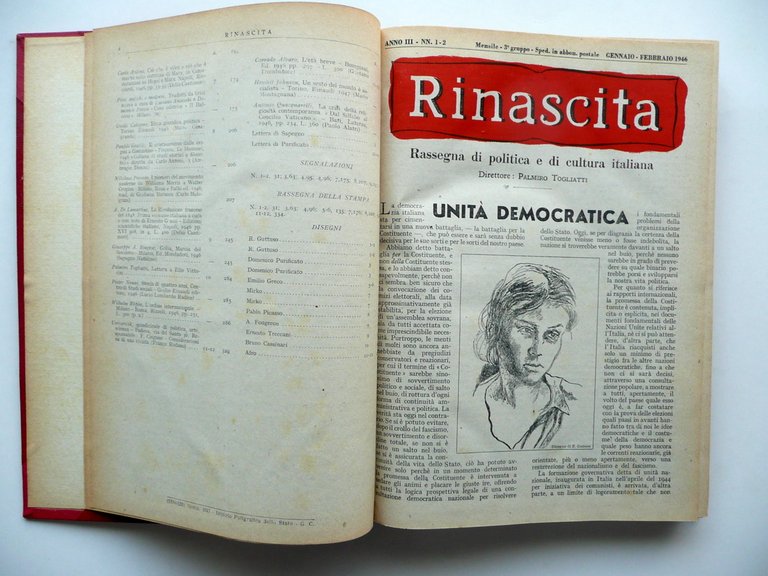 Rinascita Rassegna di Politica Cultura Italiana Anno III 1946 12 …