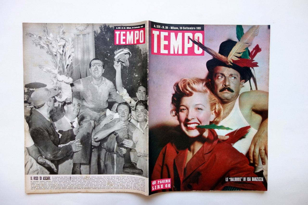 Riso di Ascari Pianto di Fangio GP Monza Tempo Anno …